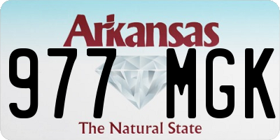 AR license plate 977MGK