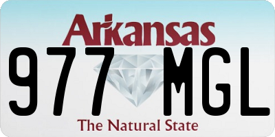 AR license plate 977MGL