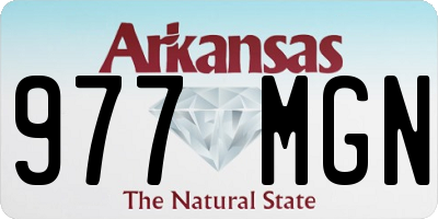 AR license plate 977MGN