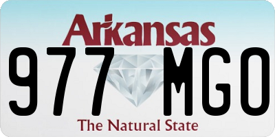 AR license plate 977MGO