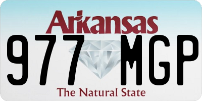 AR license plate 977MGP