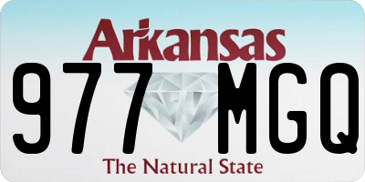 AR license plate 977MGQ