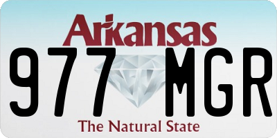 AR license plate 977MGR