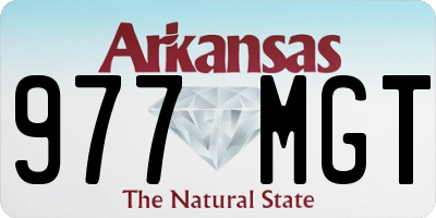 AR license plate 977MGT
