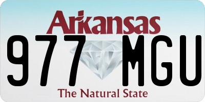 AR license plate 977MGU