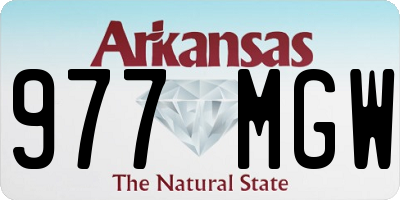 AR license plate 977MGW