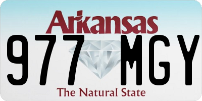 AR license plate 977MGY