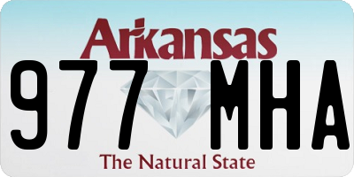 AR license plate 977MHA