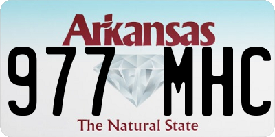 AR license plate 977MHC