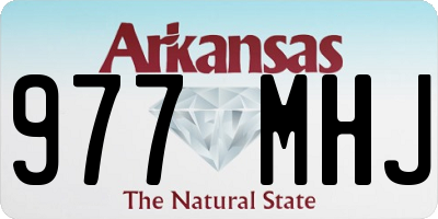AR license plate 977MHJ