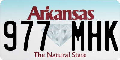 AR license plate 977MHK