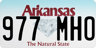 AR license plate 977MHO