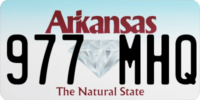 AR license plate 977MHQ