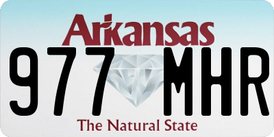 AR license plate 977MHR