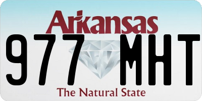 AR license plate 977MHT