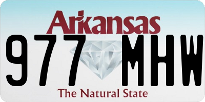 AR license plate 977MHW