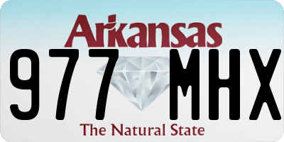 AR license plate 977MHX