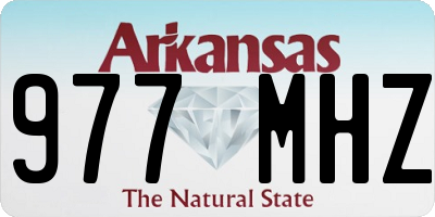 AR license plate 977MHZ
