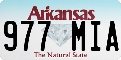 AR license plate 977MIA