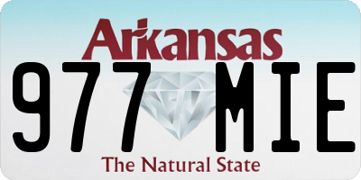 AR license plate 977MIE