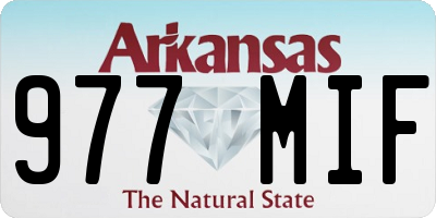 AR license plate 977MIF