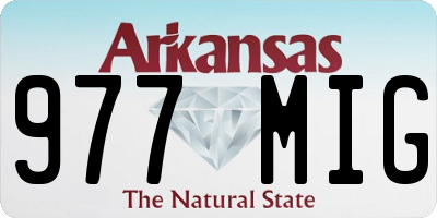 AR license plate 977MIG