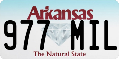 AR license plate 977MIL