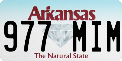 AR license plate 977MIM