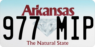 AR license plate 977MIP