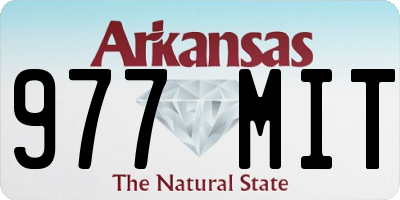 AR license plate 977MIT