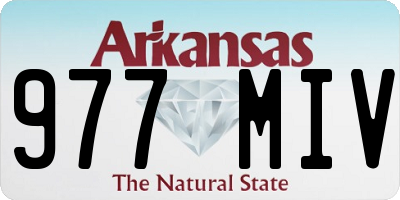 AR license plate 977MIV