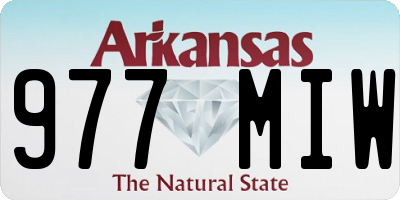 AR license plate 977MIW