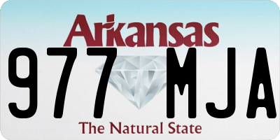 AR license plate 977MJA