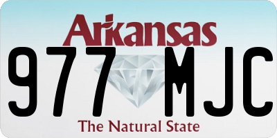 AR license plate 977MJC