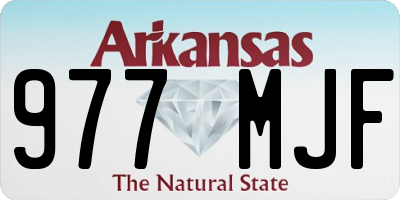 AR license plate 977MJF