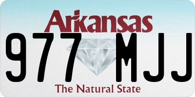 AR license plate 977MJJ