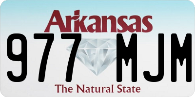 AR license plate 977MJM