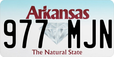 AR license plate 977MJN