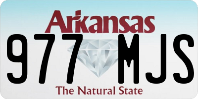 AR license plate 977MJS