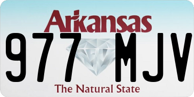 AR license plate 977MJV