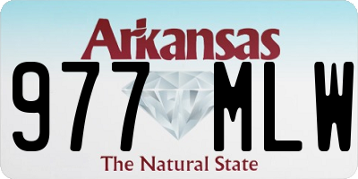 AR license plate 977MLW