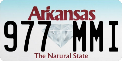 AR license plate 977MMI