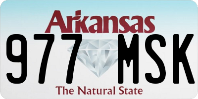 AR license plate 977MSK