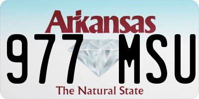 AR license plate 977MSU