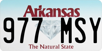 AR license plate 977MSY