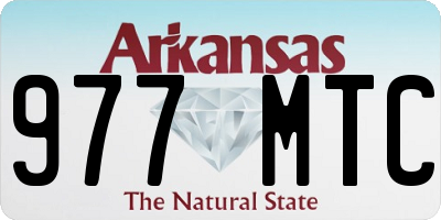 AR license plate 977MTC