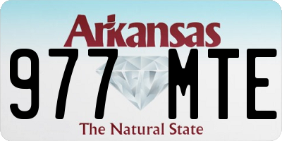 AR license plate 977MTE