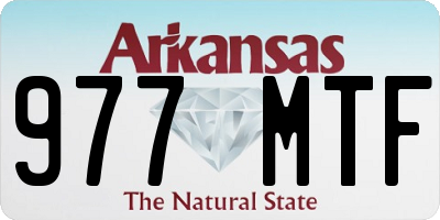 AR license plate 977MTF