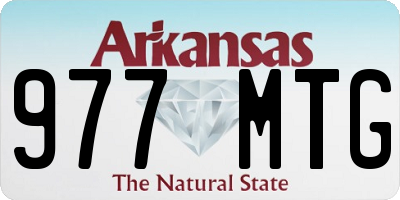 AR license plate 977MTG