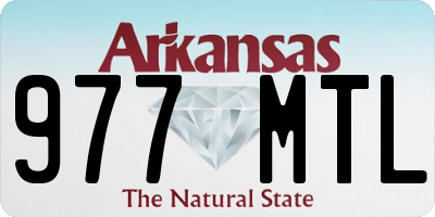 AR license plate 977MTL